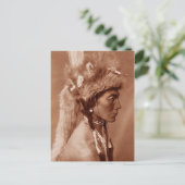 Piegan Blackfoot Native American Man Briefkaart (Staand voorkant)