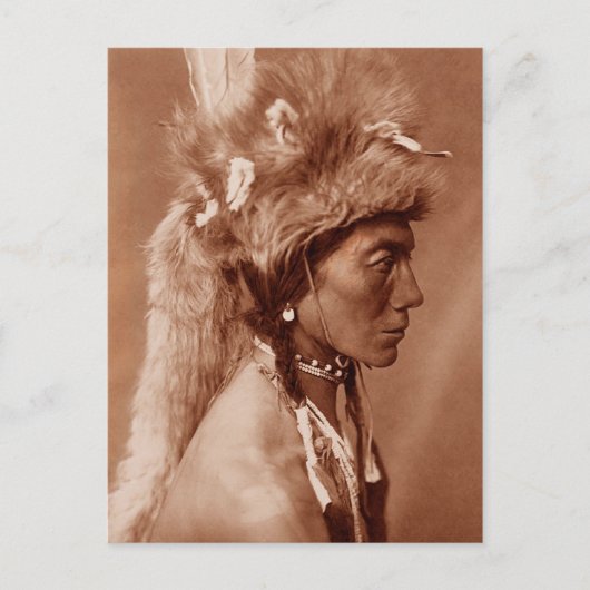 Piegan Blackfoot Native American Man Briefkaart (Voorkant)