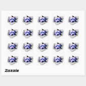 Piek A Boo Pit Bull Vierkante Sticker (Vel)