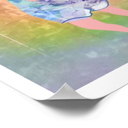 Piek achter het Creative Design-Poster van LeeMari Poster (Hoek)