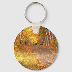 Piek Herfst Foliage Season in de U. P. Sleutelhanger