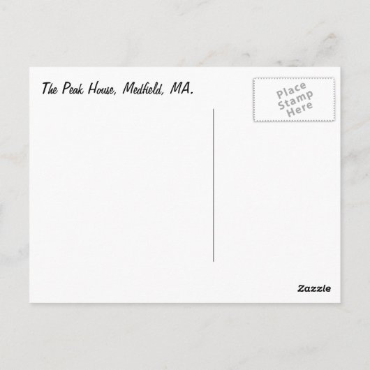 Piek huis ~ briefkaart (Achterkant)