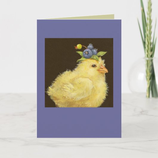 piek met blauwe bessen kaart (Voorkant)