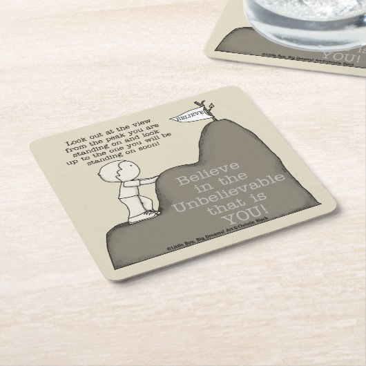 Piek naar Peak Kartonnen Onderzetters (Schuin)