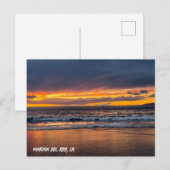 Piek Zonsondergang - Marina Del Rey, CA Briefkaart (Voorkant / Achterkant)