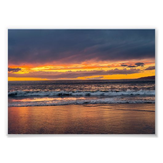 Piek Zonsondergang - Marina Del Rey, CA Foto Afdruk (Voorkant)