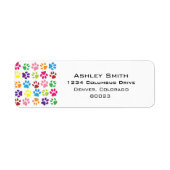 Piekafdrukpatroon instellen etiket (Voorkant)