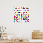 Piekafdrukpatroon instellen poster (Keuken)