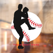 Piekbalkvenster Baseball Cling Raamsticker (Vel 2)