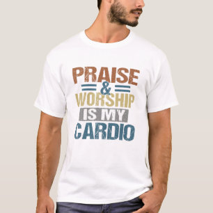 Pieken en aanbidden is mijn cardio grappie t-shirt