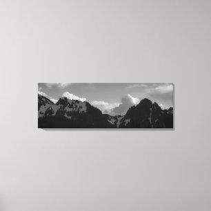 Pieken en wolken canvas afdruk