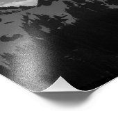 Pieken en wolken foto afdruk (Hoek)