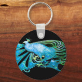 PIEKEN IN BLAUWE TURQUASE EN ZWART SLEUTELHANGER (Achterkant)