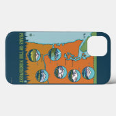 Pieken in het noordwesten - 5 verschillende bergen Case-Mate iPhone case (Achterkant (horizontaal))