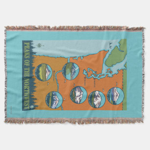 Pieken in het noordwesten - 5 verschillende bergen deken