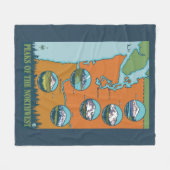 Pieken in het noordwesten - 5 verschillende bergen fleece deken (Voorkant (Horizontaal))