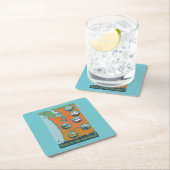 Pieken in het noordwesten - 5 verschillende bergen kartonnen onderzetters (Insitu)