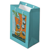 Pieken in het noordwesten - 5 verschillende bergen medium cadeauzakje (Achterkant Gekanteld)