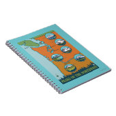 Pieken in het noordwesten - 5 verschillende bergen notitieboek (Rechterzijde)