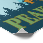 Pieken in het noordwesten - 5 verschillende bergen poster (Hoek)