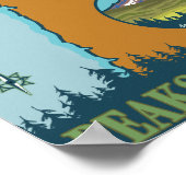 Pieken in het noordwesten - 5 verschillende bergen poster (Hoek)