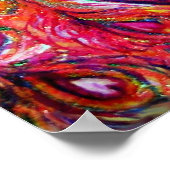 PIEKEN IN LOVE, rood-gele, blauwe Poster (Hoek)