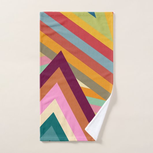 Pieken van de jaren zeventig bad handdoek (Handdoek)