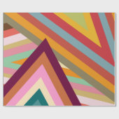 Pieken van de jaren zeventig cadeaupapier (Vlak)