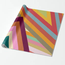 Pieken van de jaren zeventig cadeaupapier