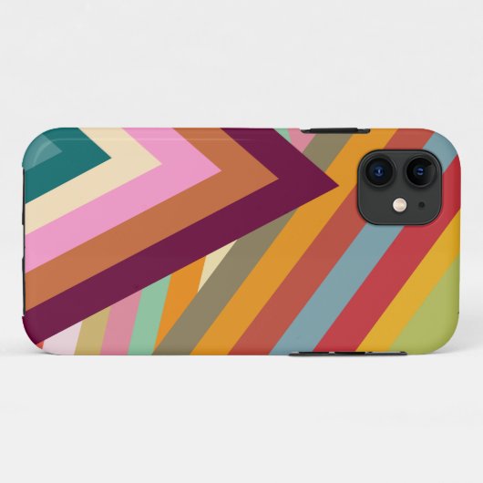 Pieken van de jaren zeventig Case-Mate iPhone case (Achterkant (horizontaal))