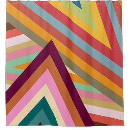 Pieken van de jaren zeventig douchegordijn