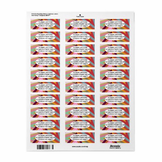 Pieken van de jaren zeventig etiket (Full Sheet)