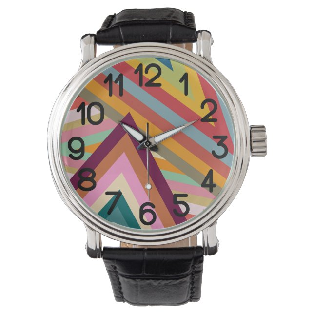 Pieken van de jaren zeventig horloge (Voorkant)