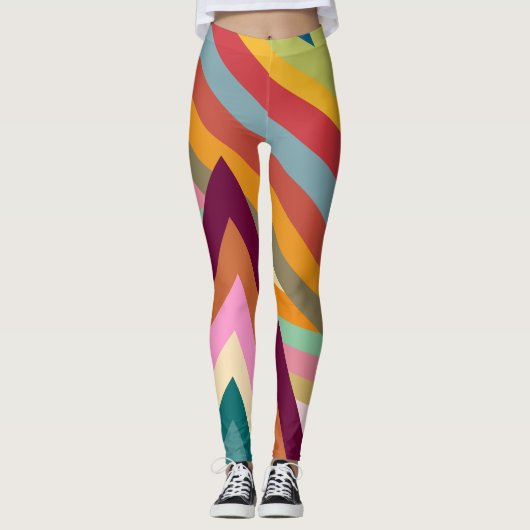 Pieken van de jaren zeventig leggings (Voorkant)