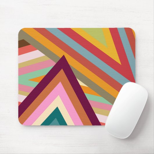 Pieken van de jaren zeventig muismat (Met muis)