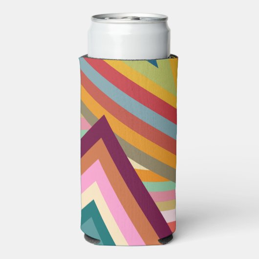 Pieken van de jaren zeventig seltzer blikjeskoeler (Seltzer Achterkant)