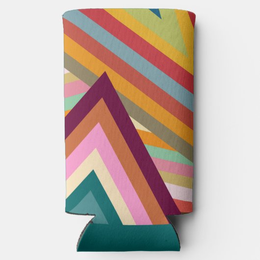 Pieken van de jaren zeventig seltzer blikjeskoeler (Achterkant)