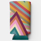 Pieken van de jaren zeventig seltzer blikjeskoeler (Voorkant)