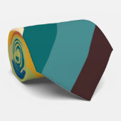Pieken van de jaren zeventig stropdas (Opgerold)