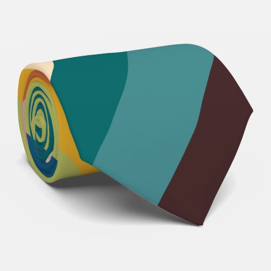 Pieken van de jaren zeventig stropdas (Opgerold)