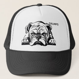 piekende buldog trucker pet