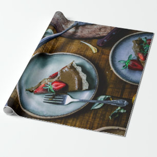 PIEKENLAND VAN KABELS OP ROND GRAY CERAMIC BORD CADEAUPAPIER