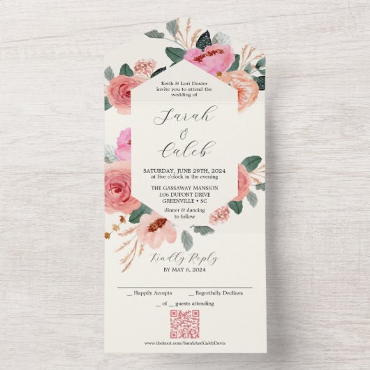 piekerachtige droom all in one uitnodiging (Binnen)