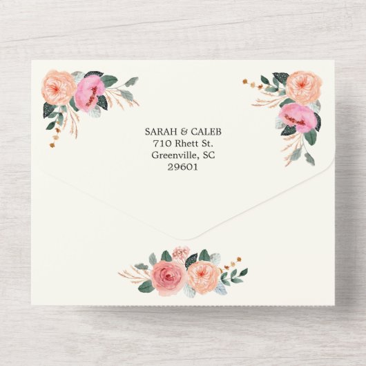 piekerachtige droom all in one uitnodiging (Achterkant)