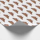 Piekgebergte met sneeuwgemak, klimmend buiten cadeaupapier (Hoek)