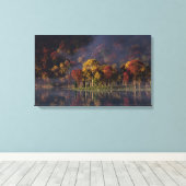 Piekkleurencanvas afdrukken (Insitu (Houten vloer))