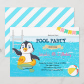 Piekpartijuitnodiging in Penguin Kaart (Voorkant / Achterkant)