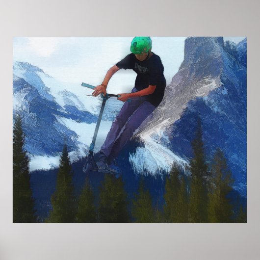 Piekprestaties - Scooter Boy Poster (Voorkant)