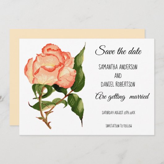 Piekroos waterverf Vat sparen de Datum Kaart (Voorkant / Achterkant)