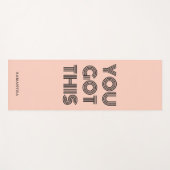 Piekroze aangepast JE HEBT DEZE Motivatie Yogamat (Voorkant (horizontaal))